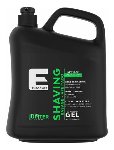 Elegance Original Shaving Gel Afeitar 2 Lt Aroma Verde/mint