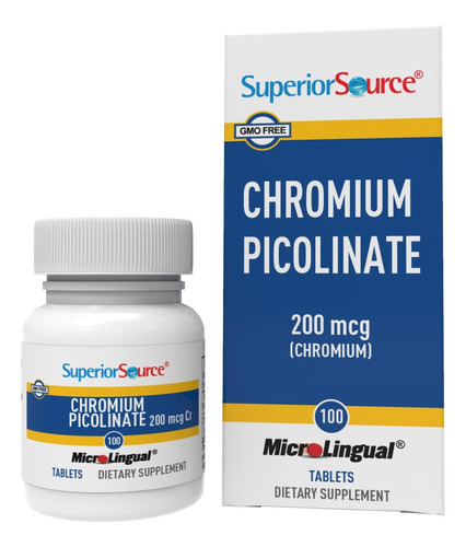 Superior Source Chromium Picolinate 100 Tab Microlinguales