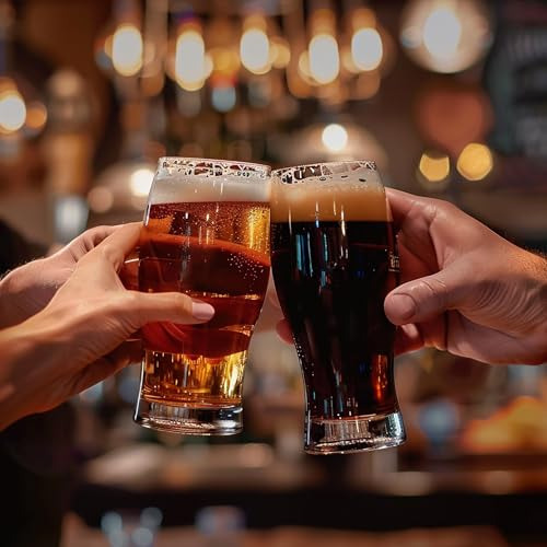 Juego De 6 Vasos De Cerveza De 590 Ml Clásicos Y Elegantes