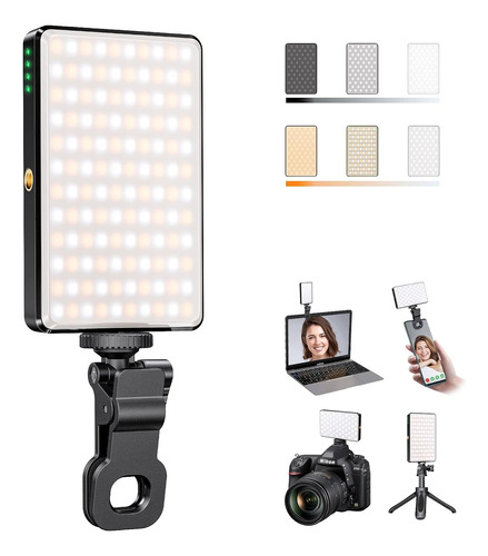 Luz Para Selfie, Clip De Luz Para Teléfono Con Trípode Cri 9