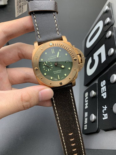 Panerai Submarine Pam00382 Bronce Reloj Automático Hombre (Reacondicionado)