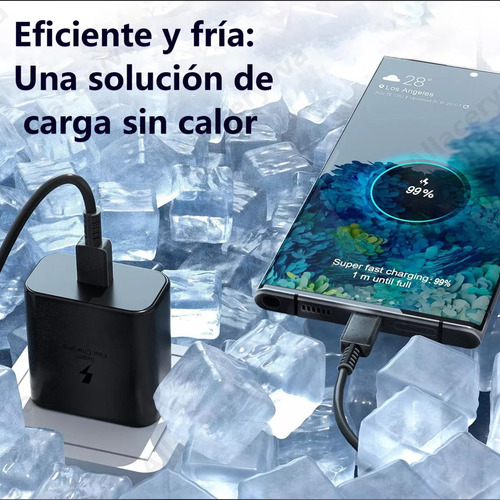 Allaceryvva® Cargador 3M Tipo C Super Rapid de 45 W para Samsung S25 Ultra/S24 Ultra/S23 Ultra/S22 Ultra para iPhone 15/16 Pro Max