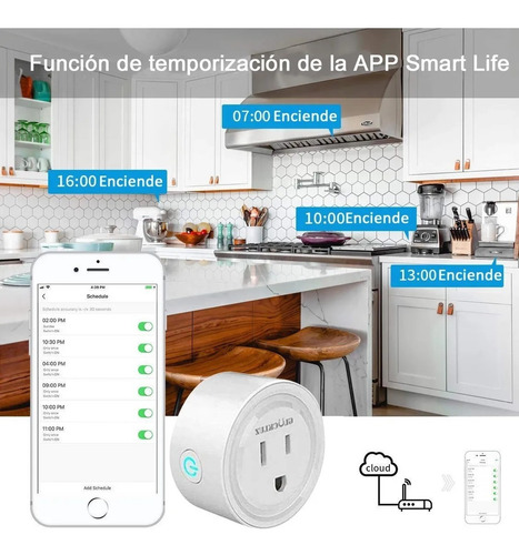 Imagen 5 de 6 de Smart Plug Alexa Enchufe Inteligente Wifi Contacto Por Voz