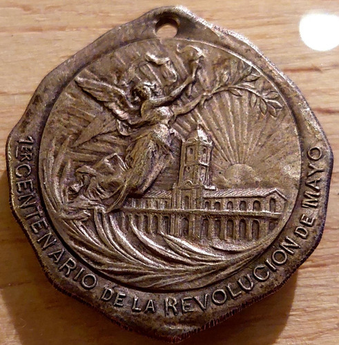 Medalla Rosario Santa Fe 1810 1910 Centenario Revolución 