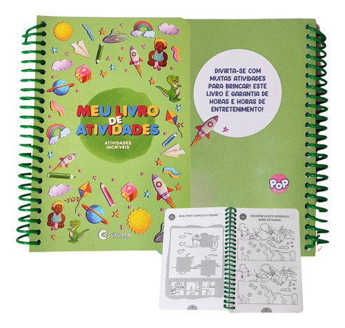 Livro De Atividades E Pintura Com Espiral Livro De Colorir Infantil Atividades Divertidas Desenvolvimento Da Criatividade Liberdade De Expressão Imaginação E Arte