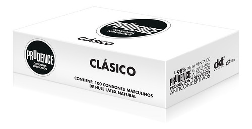 Imagen 2 de 4 de Prudence Clásico Preservativos En Caja Con 100 Condones