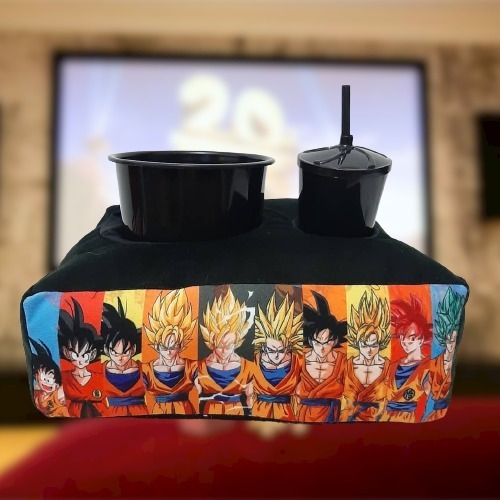 Presente Anime Adolescente Almofada De Pipoca Dragon Baal Z Cor Preta
