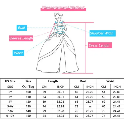 A Juego De 4 Piezas De Vestido De Princesa Tinker Bell Para Ni
