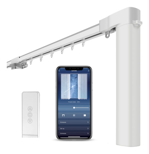Rieles Inteligentes Para Cortina Wifi 6,2 Metros, Tuya Smart
