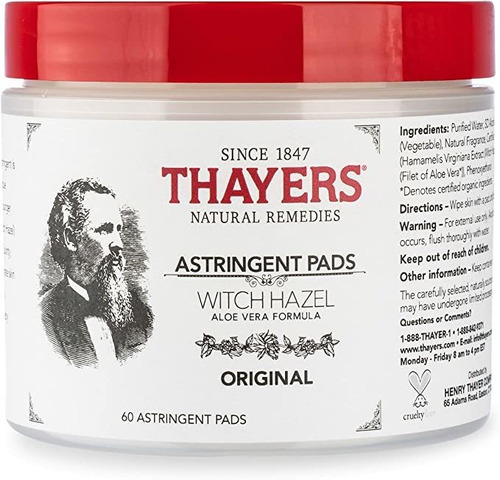 Thayer Originales De Hamamelis Astringentes De Ratón Con Alo