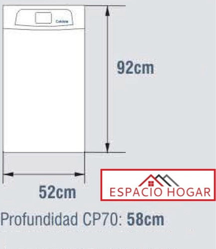 Imagen 4 de 6 de Climatizador De Piscina Digital Caldaia Cp 70 Tiro Forzado