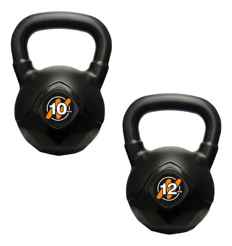 Set De 2 Pesas Rusas 10 Kg + 12 Kg Kettlebell