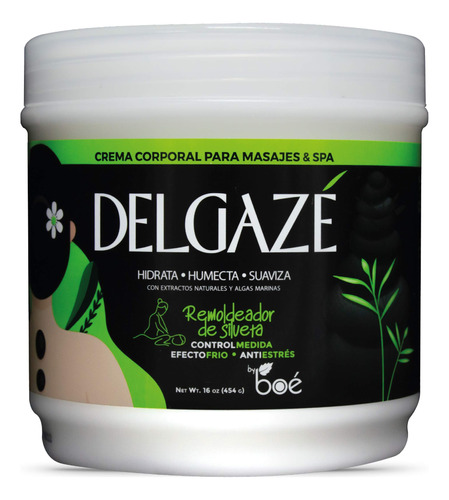 Delgaz, Crema Termo Activa Para Masajes Y Spa 16 Oz