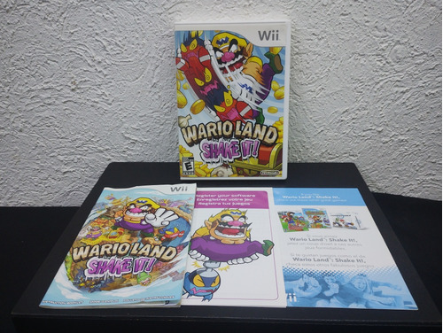 Wario Land Shake It Nintendo Wii Solo Caja Y Manual 