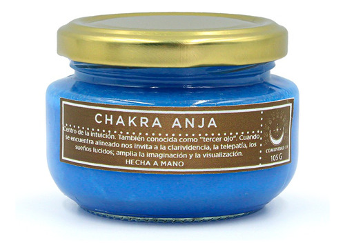 Vela Armonizadora Chakra Anja C/hierbas Cuarzo Y Aroma