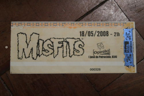Ingresso Misfits Bar Opinião Porto Alegre 2008