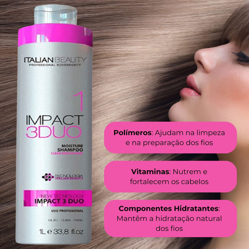 Shampoo Profissional Para Abrir Cuticulas - Impact 3duo 1l
