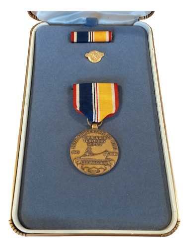 Medalla Uss Missouri Aniversario 2da Guerra Mundial Ww2 Usa