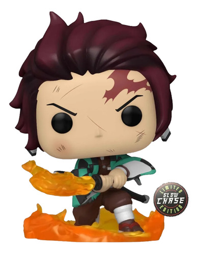 Tanjiro Kamado Danza Fuego Chase Demon Slayer Por Funko Pop