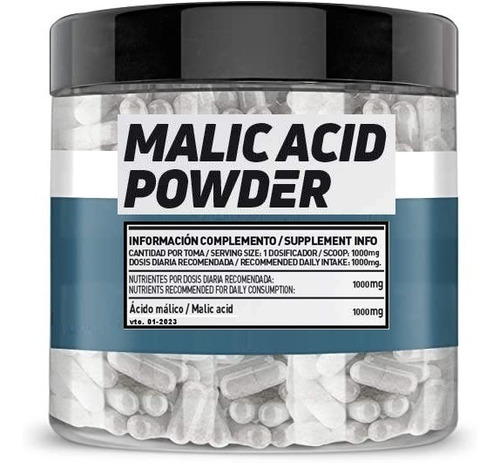 Ácido Málico Powder Protector Hepatico Limpieza 100 Dosis
