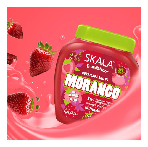 Creme De Tratamento 2 Em 1 Morango - Skala