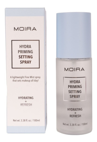 Spray Fijador Hidratante Refrescante Moira Cosmetics Hydra