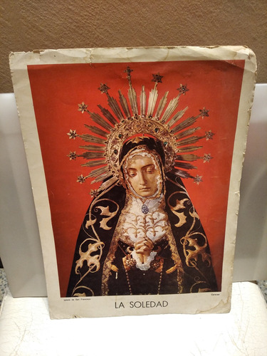Afiche Virgen De La Soledad, Colección Vintage 