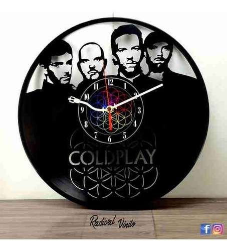 Reloj De Vinilo Coldplay 3 Chris Martin Regalos Decoracion 