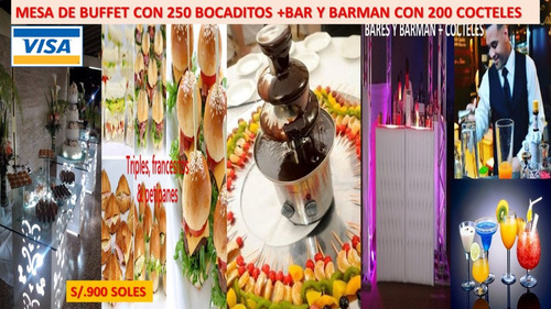 Servicio De Barman, Bartender Con Barra De Bar A Domicilio