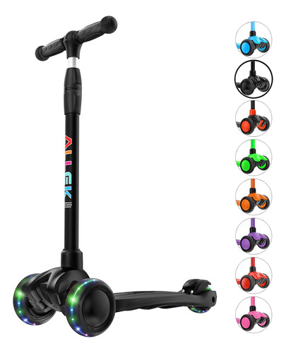 Kick Scooter B03. Monopatín De 3 Ruedas De Poliuretano Ilumi