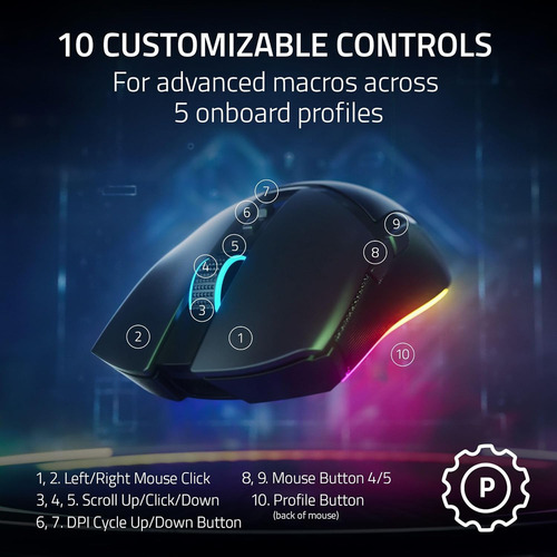 Mouse Razer Cobra Pro Hyperspeed Wireless Chroma White