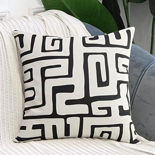 Pyonic Juego De 2 Fundas De Almohada Decorativas, Diseño Geo