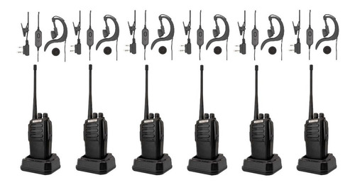 6 Radios Uhf Vhf Pro3000 16 Ch C Kenwood Motorola Bandas De Frecuencia Uhf/vhf Color Negro