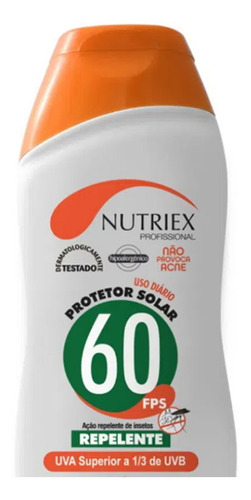 Kit 2 Protetor Solar Fator 60 Fps Repelente Proteção 120 Ml