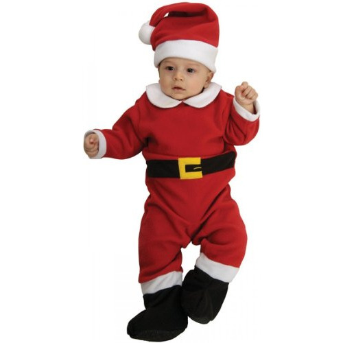 Disfraces De Bebé - Santa Claus (fleece) Romper Niño Navidad