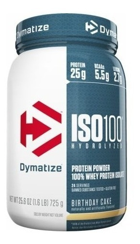 Whey Iso 100 Dymatize Hidrolizado E Isolado 725g - Promoção