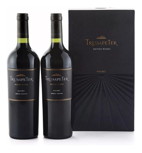 Trumpeter Malbec Estuche X 2u 750ml - Solo Envios - Fc  A 