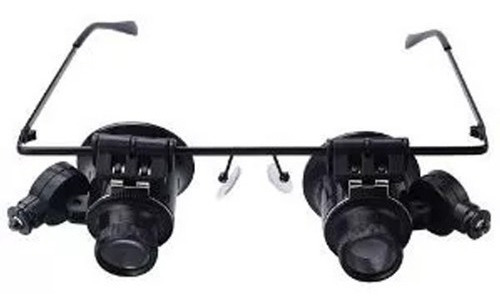 Imagen 4 de 10 de Lente Lupa De Aumento X 20 Con Luces Led Ajustables Solo Env
