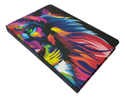 Bíblia Com Harpa Rc Slim Capa Leão Colors Com Índice