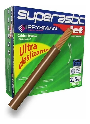 Cable Pirelli Prysmian 2.5 Rollo 100 Metros Unipolar Marron