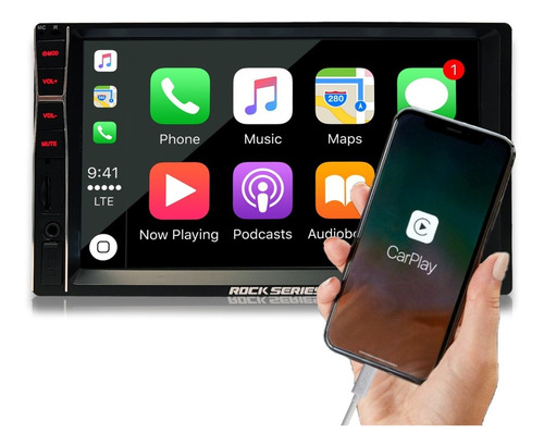 Autoestereo Pantalla Rock Series Rks-car7ml Carplay Android