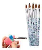 Comprar Kit De 5 Pinceles Para Aplicaciones Con Mango De Acrilico Color Color 1
