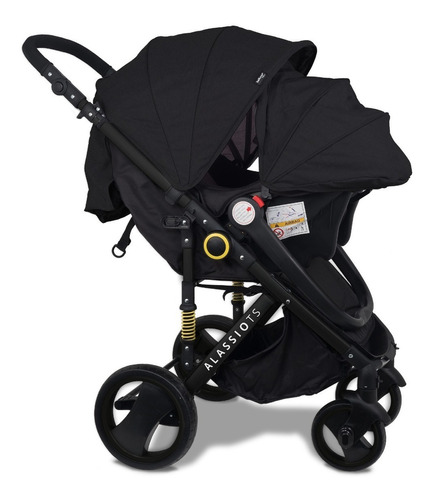 Coche Huevito Alassio Ts Belluno Baby Manillar Regulable Color Negro Color del chasis Negro