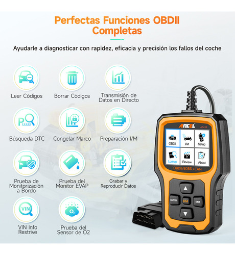 Ancel Ad410 Obd2 Scanner Lector De Códigos Check Engine