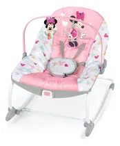 Comprar Mecedora para bebés y niños pequeños Minnie Mouse de Bright Starts Disney Baby con vibración y barra de juguetes desmontable - Amigos para siempre, a partir del recién nacido 12209