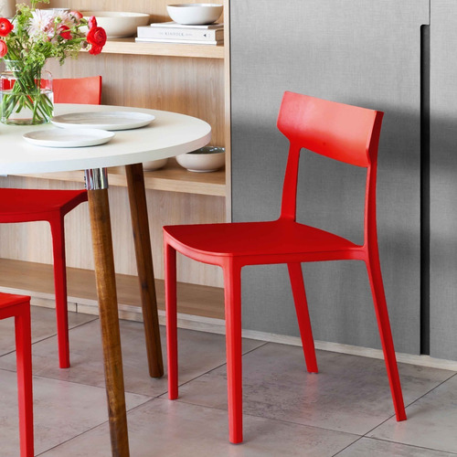 Imagen 5 de 6 de Silla De Comedor Rio Apilable Apta Jardín Y Exterior