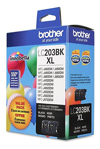 Brother Lc2032pks-cartuchos De Tinta Negra Alto Rendimiento