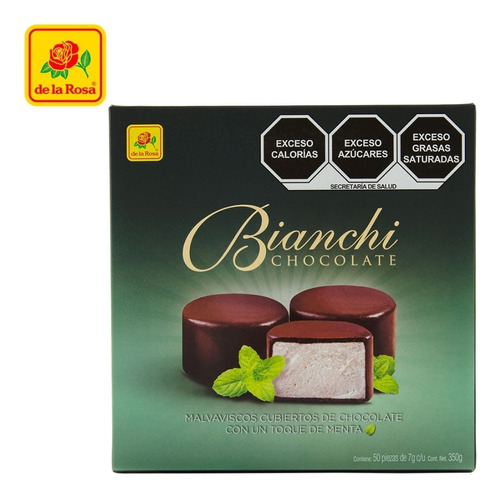 Bombón Bianchi Chocolate Con Menta 50 Piezas 7 Grs