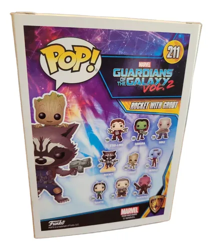 Funko Pop Guardians Of Galaxy Rocket With Groot Collector Ed