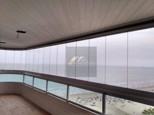 Imagem 15 de 30 de Excelente Apartamento De 4 Dormitórios, 3 Suites, Mobiliado, Pronto Pra Morar, Vista Mar, Guilhermina Em Praia Grande /sp. - Ap1885